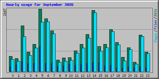 Hourly usage for September 2026